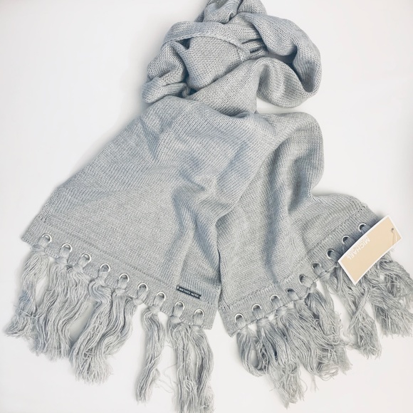 Michael Kors Fringe Knit Scarf - Picture 1 of 3